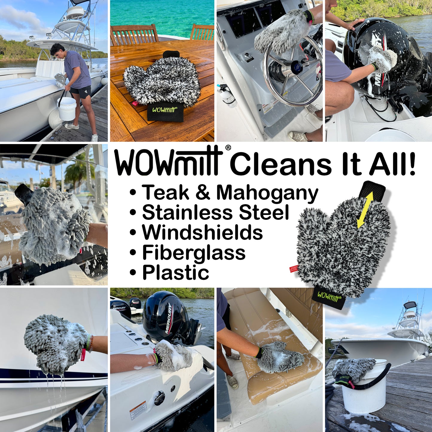 NEW! WOWmitt® LP Wash Mitt - 2 Pack - Only $8.49 Per Mitt In 2-Pack!