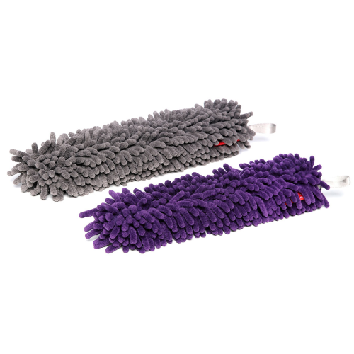 WoollyWormit Brush Cover 2-Pack Grey & Purple