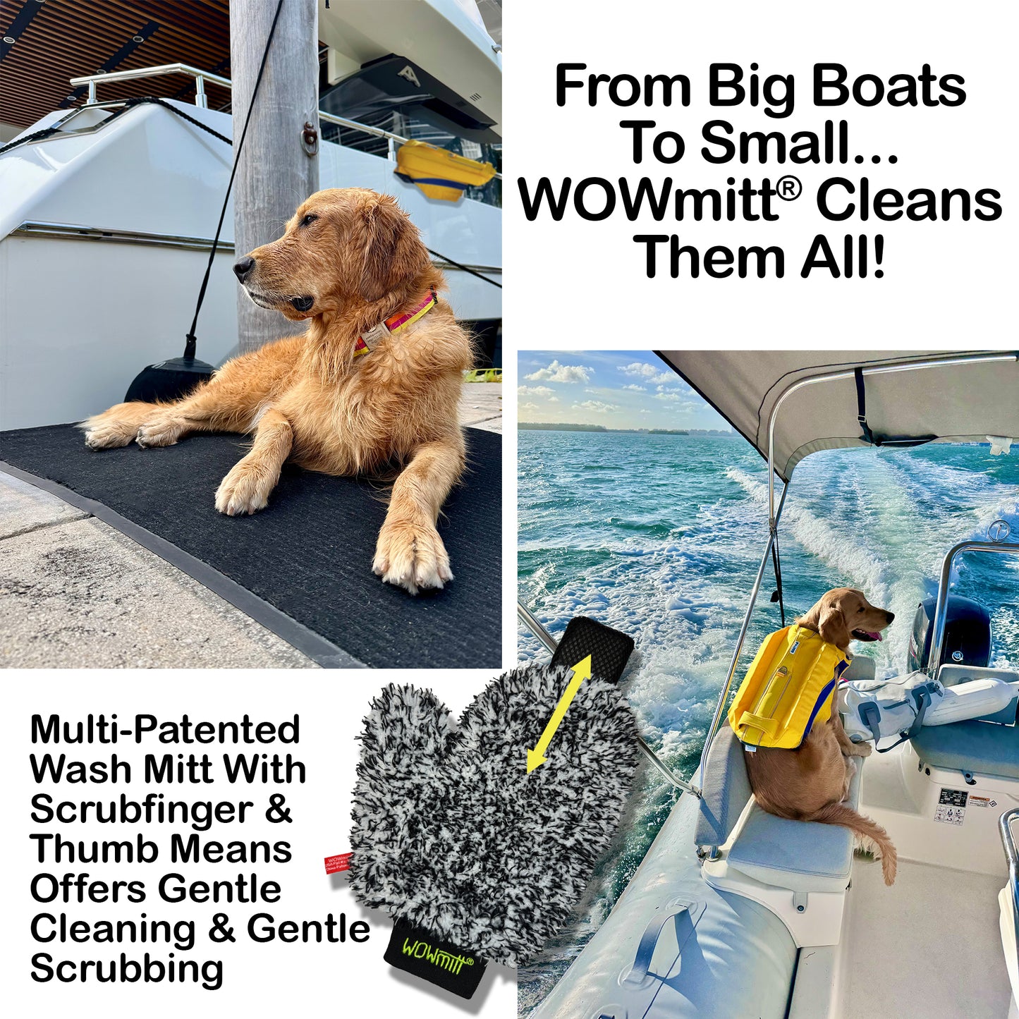 NEW! WOWmitt® LP Wash Mitt - 2 Pack - Only $8.49 Per Mitt In 2-Pack!