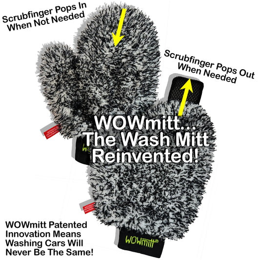 NEW! WOWmitt® LP Wash Mitt - 2 Pack - Only $8.49 Per Mitt In 2-Pack!