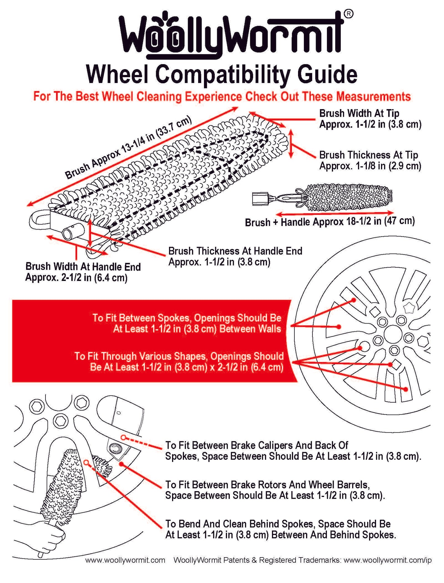 WoollyWormit Wheel Brush - Ver. 2.0