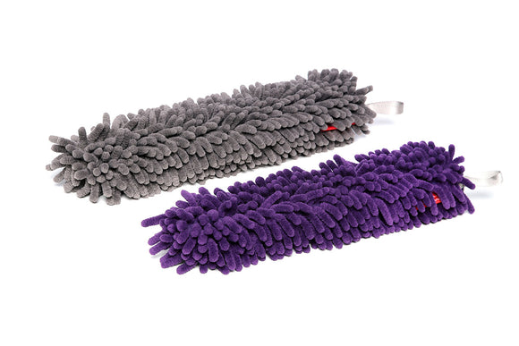 WoollyWormit Brush Cover 2-Pack Grey & Purple